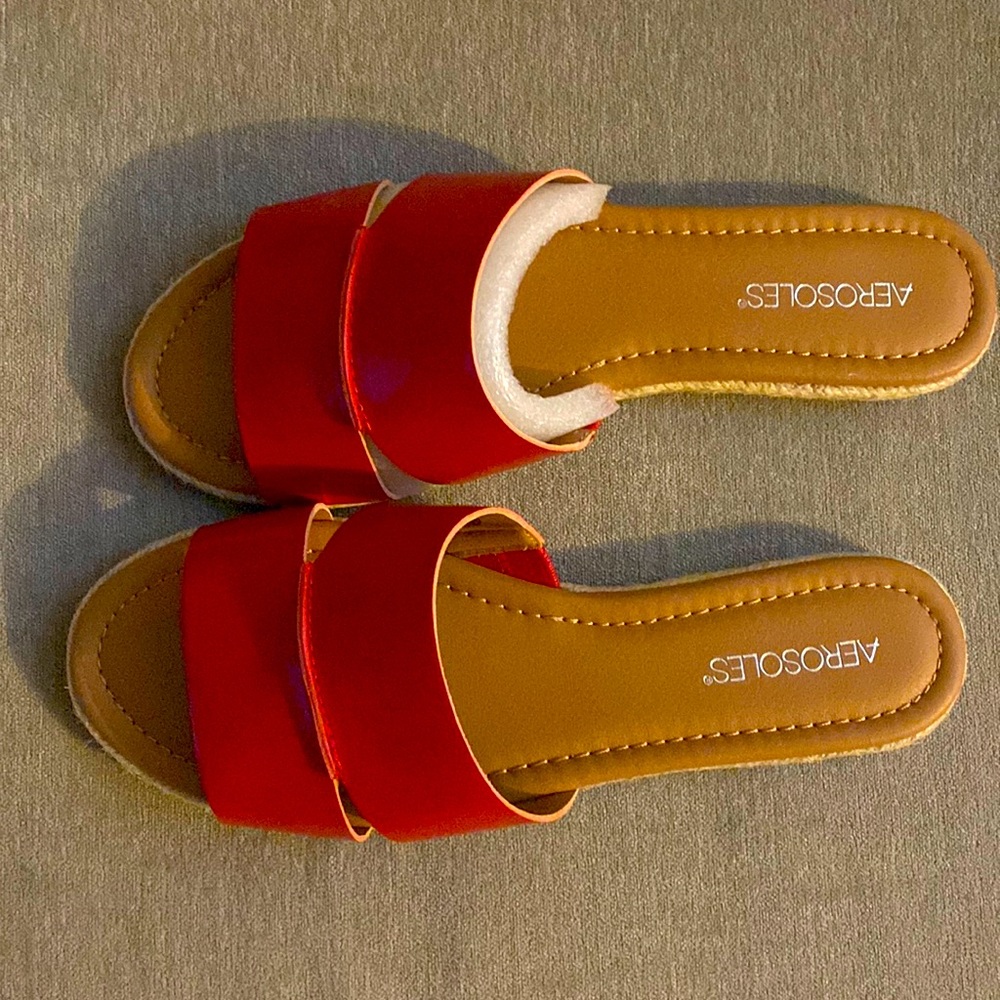 Aerosoles Slides Red Size 8.5